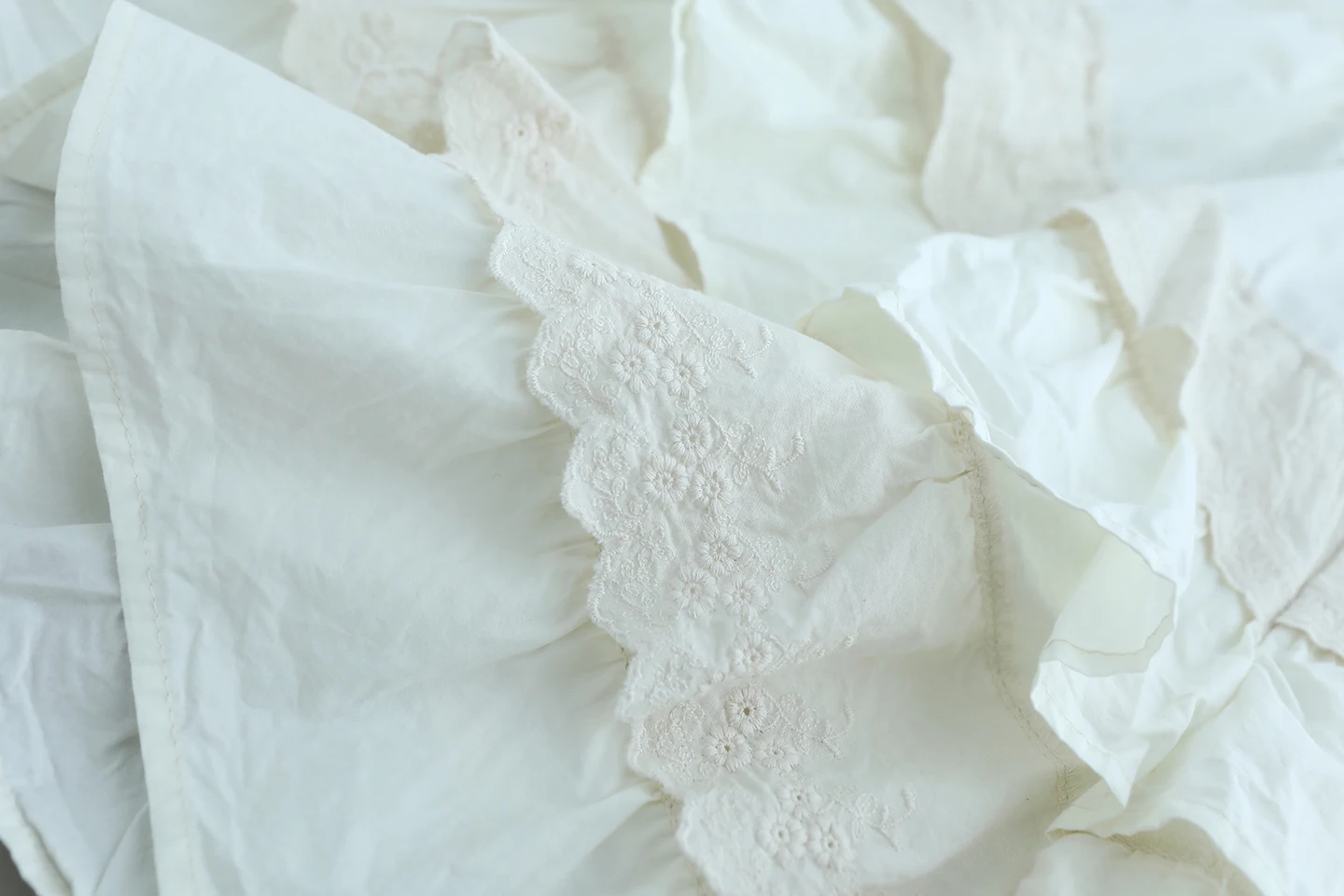 Japanse Sweet Mori Girl Kawaii Lace Embroidery Cake Skirt Shorts Women Summer Elastic Waist Cotton Ruffles Safety Shorts