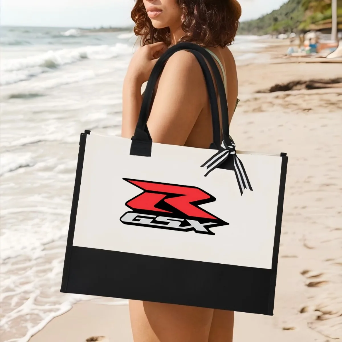 

RGSX 2026 Новое поступление, модная практичная просторная многоразовая большая сумка с узором и принтом, 2-цветная сверхпрочная большая сумка на плечо для всех Da