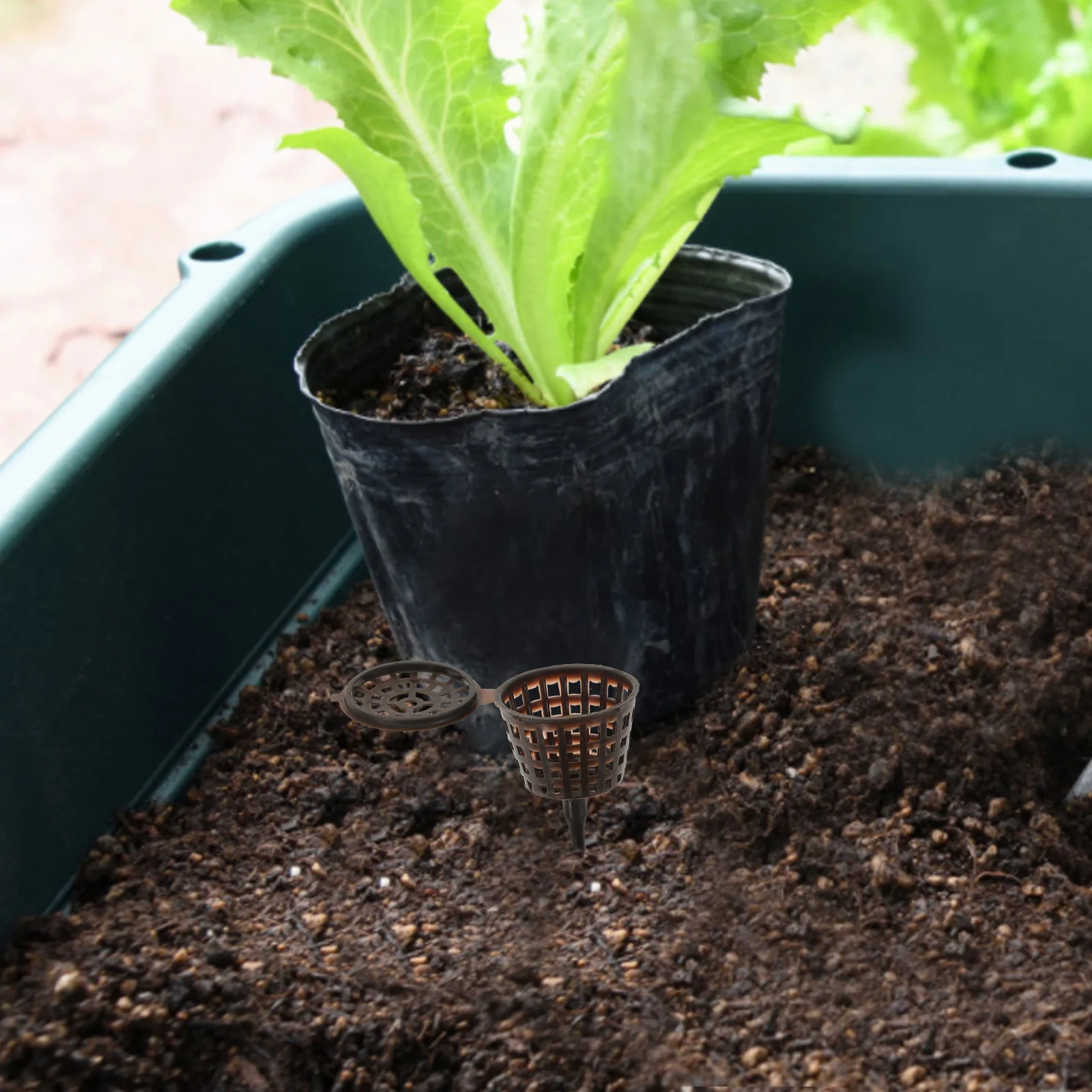 

20Pcs Fertilizer Holder Plastic Box Cover Bonsai Flower Pot Nutrient Container Garden Fertilizer Baskets Bonsai Plant Pot