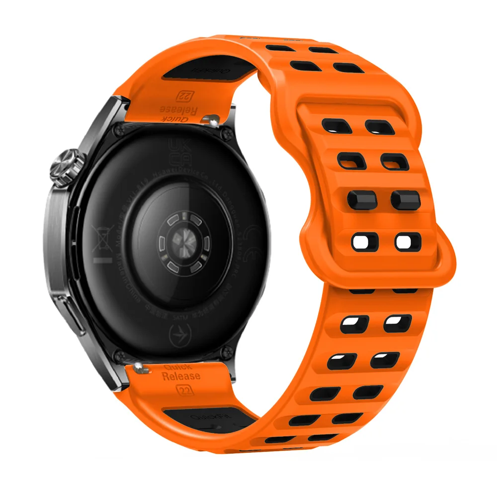 Pulseira de silicone para huawei gt6 pro gt6 gt5 gt4 gt3 gt2 46mm pulseira esportiva masculina para huawei relógio 5/4/3 pro 22mm pulseira