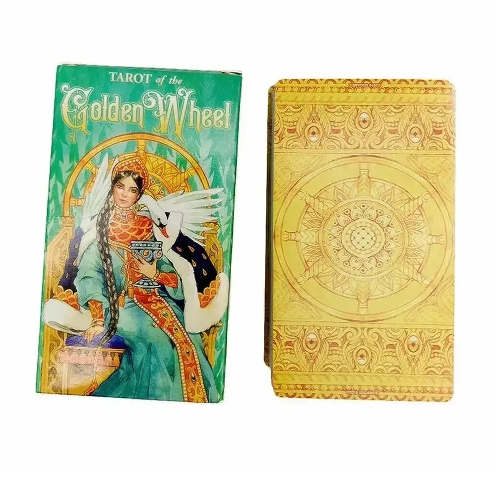 78 Tarot of the Golden Wheel Rider Waite Table Deck Board Game Party Tarot Cards