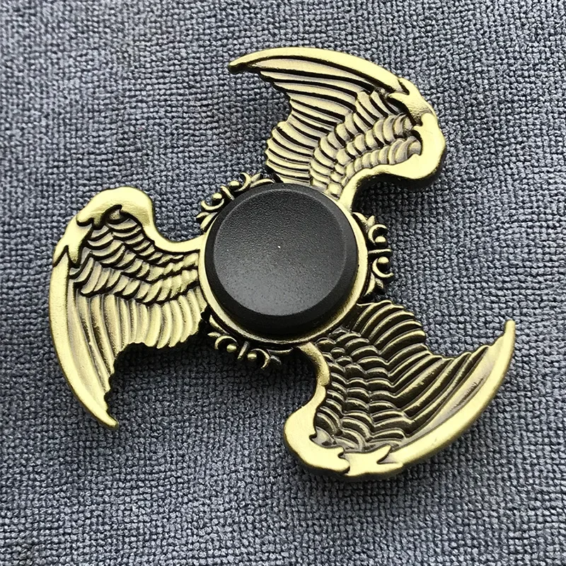 Spinner de mano de aleación de rodamiento silencioso para niños y adultos, juguete de descompresión para aliviar el estrés, Color bronce, R188