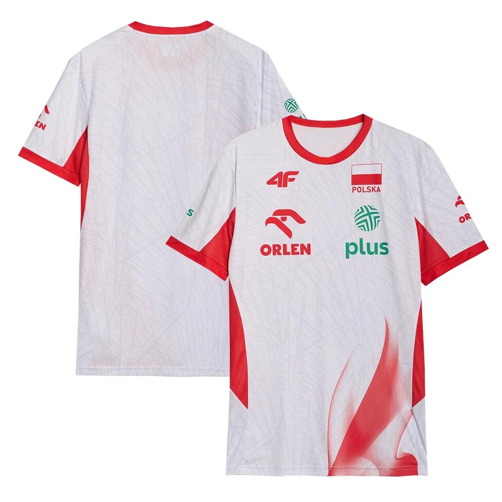 2026 Women New Polska Volleyball Team Oversized T-shirt Men Y2K Harajuku Streetwear Short Sleeve Performance Sports Fan Jersey