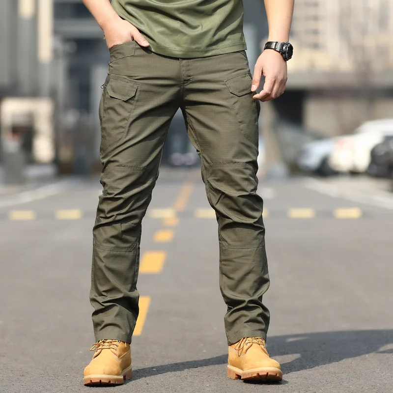ฤดูใบไม้ผลิฤดูใบไม้ร่วง Consul X7 กางเกงยุทธวิธีผู้ชาย Slim Camouflage Army กางเกงขายาวกลางแจ้ง Overalls ขาตรงกางเกงการฝึกอบรม