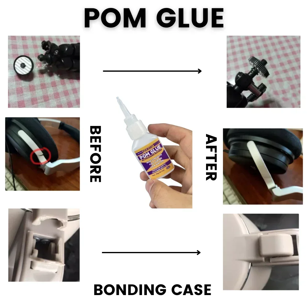 Super Sneldrogend Waterdicht Transparant Universeel ACRYL PVC RUBBER METALEN POM Lijm Sterke hechting Craft Repair DIY Lijm