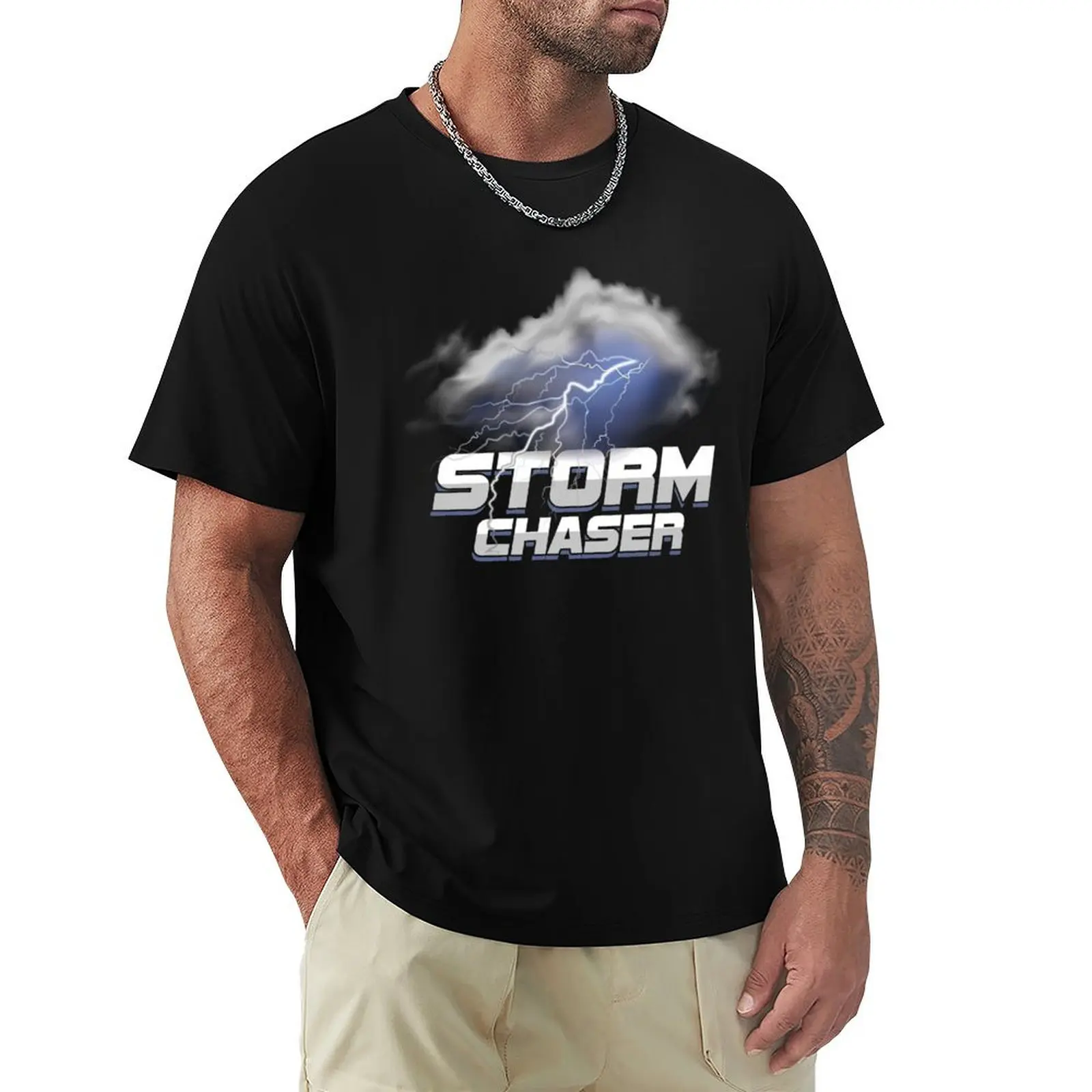 Meteorologist Storm Chaser Weather Meteorology T-Shirt Daily Wear Plain Short Sleeve Shirt