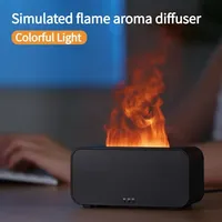 Aroma Diffuser Air Humidifier Ultrasonic Cool Mist Maker Fogger Led Essential Oil Flame Lamp Difusor