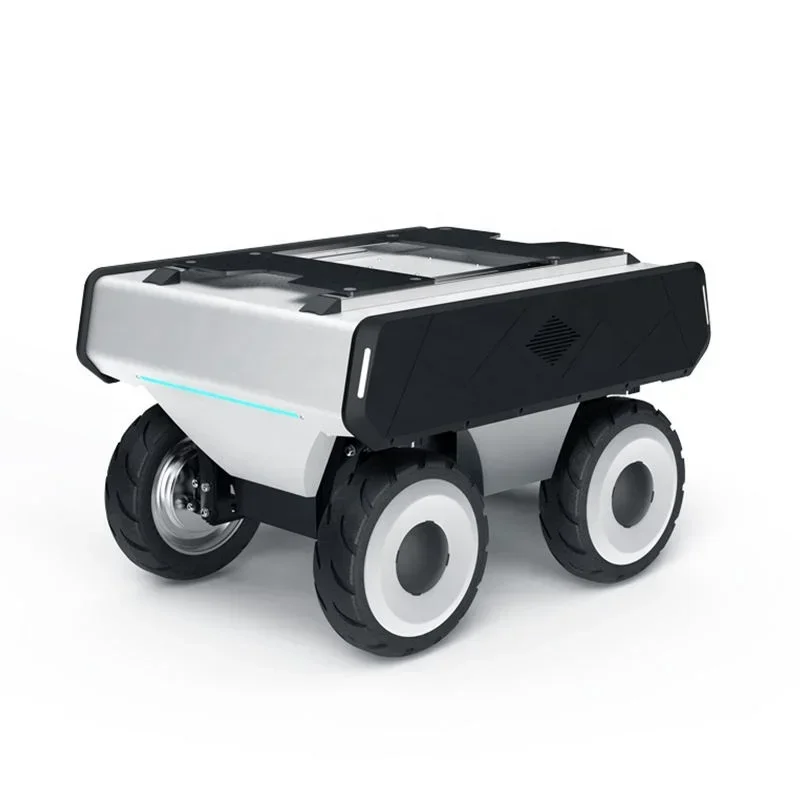 カスタム農業噴霧器投射可能なパトロール無人地上 UGV シャーシプラットフォームロボットカー自走式自走式噴霧器