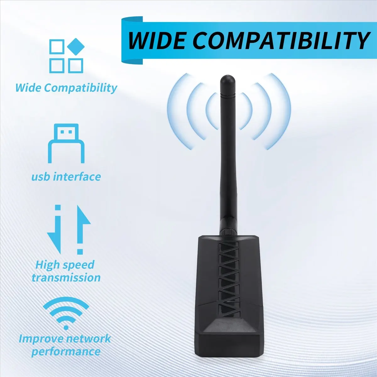 #(Upgraded)AR9271 Wireless USB WiFi Adapter 2.4G/150Mbps for Linux, , ,for , PC, Laptop Network Enhancement B