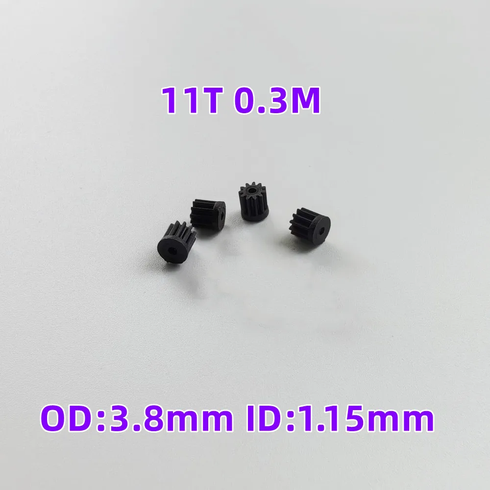 4pcs Small Motor Gears 6T 7T 8T 9T 10T 11T 12T Teeth For 0.8MM 1mm Shaft R/C Helicopter Mini Quadcopter Accessories Spare Parts