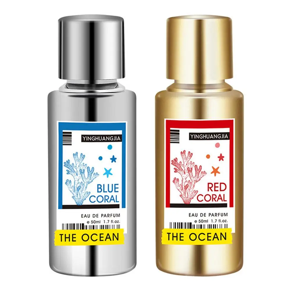 Perfume piloto para homens e mulheres, fragrância de feromônios de coral vermelho, perfume leve e neutro de longa duração, momentos românticos diários