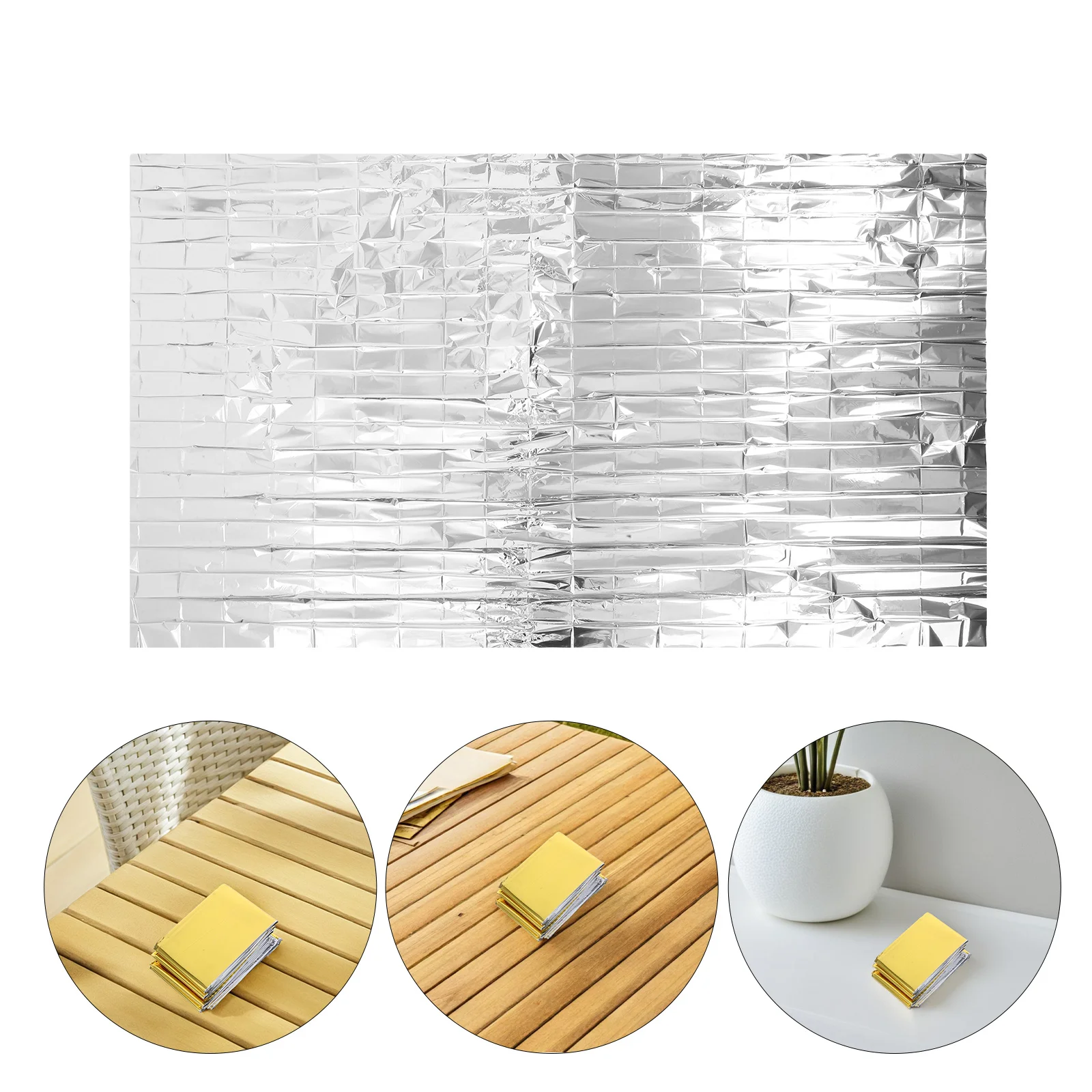 2 Stuks Reflecterende Plant Film Tuin Kas Bekleding Folie Vellen Hoge Reflectiviteit Uv-bescherming Warmte-isolatie Deken