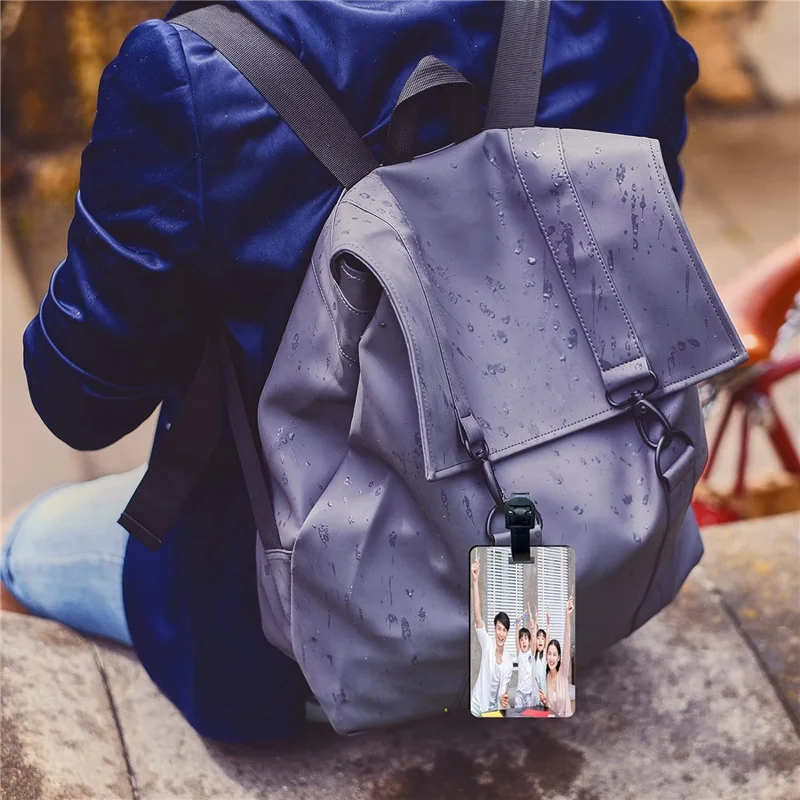 ABKI-20 pièces sac de voyage vierge avec sangle MDF blanc Double face étiquette de valise