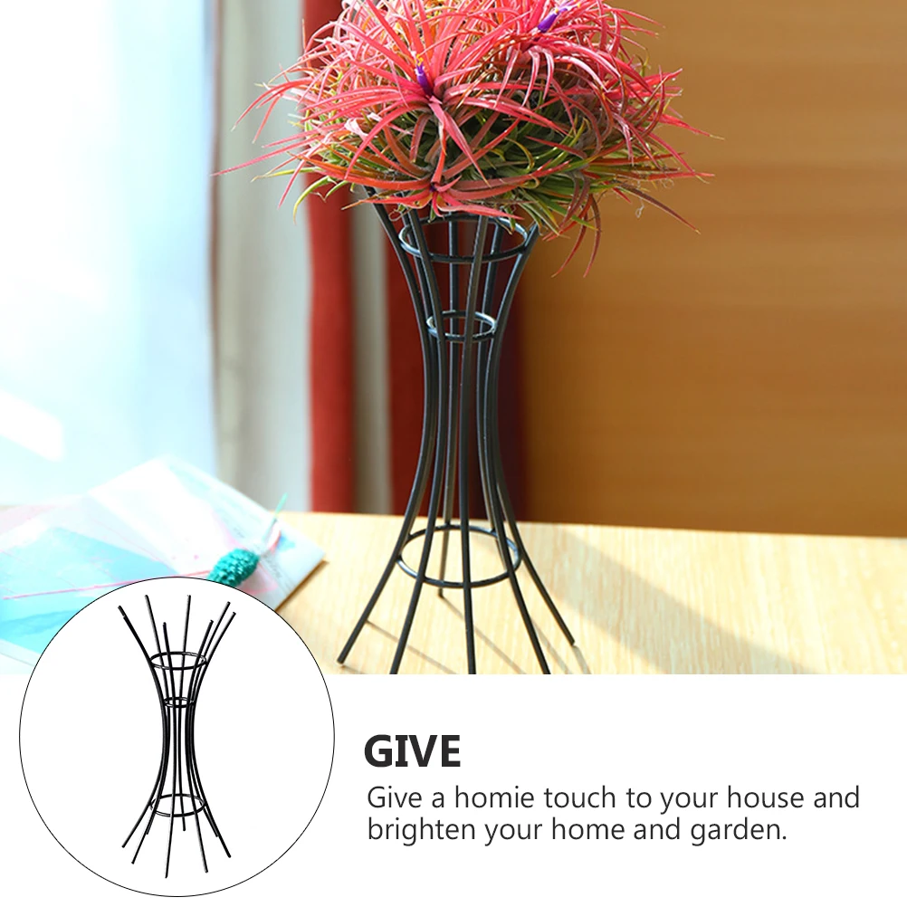 Soilless Plant Bracket Air Containers Display Indoor Plants Holder Pot Metal Stand
