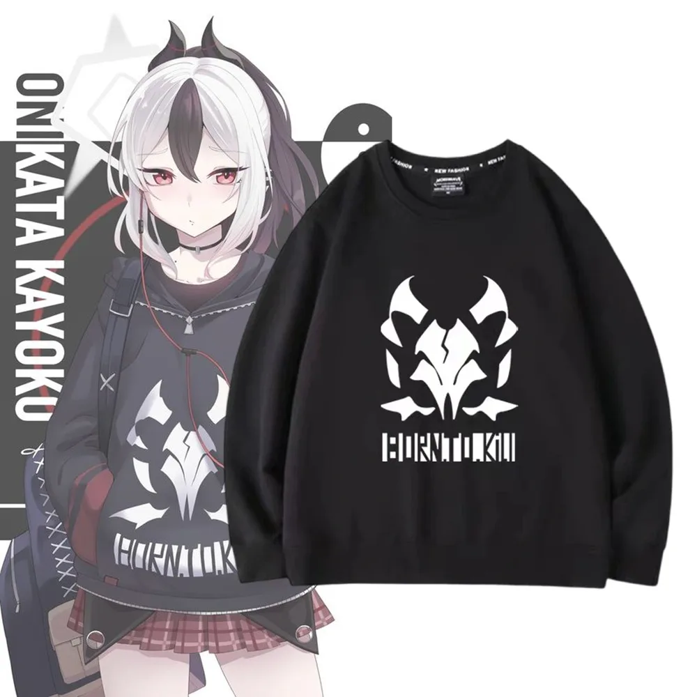 

Onikata Kayoko Anime Sweatshirt Blue Archive Manga Graphic Clothing Winter Oversize Men Pullover Tracksuit Women Long Sleeve Top