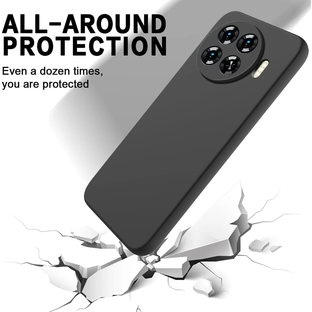 Case For Tecno Spark 20 Pro + Black Soft TPU Back Phone Cover For Tecno Spark 20 Pro Plus Couqe Fundas