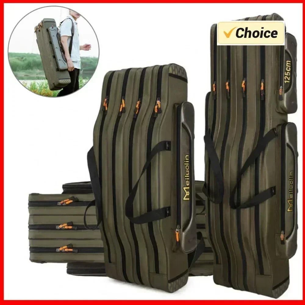 

Многофункциональная рыболовная сумка-чехол для удочек, катушек и приманок, 2/3/4 слоя, 80/100/120/125 см, для хранения рыболовных снастей XA153G