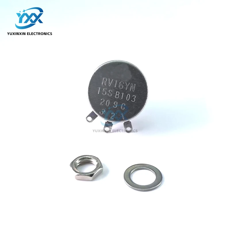 

5PCS RV16YN15S Mini Carbon Film Potentiometer B102 B202 B502 B103 B203 B503 B100K B200K B500K 1K 2K 5K 10K 20K 50K Single Turn