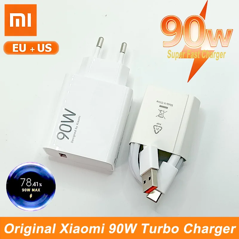 

Оригинальное зарядное устройство Xiaomi 90W 67W EU Hyper Turbo Charger Type C PD для Mi 17, 15 Ultra, Poco X7 Pro, M8, C85x, Redmi Note 15 Pro, Pad 8