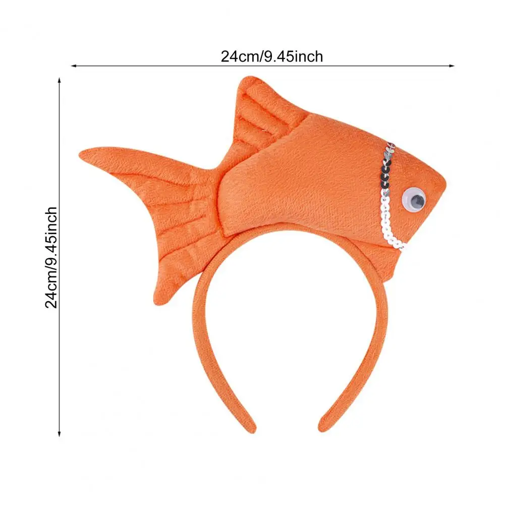 Goldfish Hairband Goldfish Sea Costume Headbands for Party Dress Up Funny Cosplay Props Accessories for Birthday for Adults