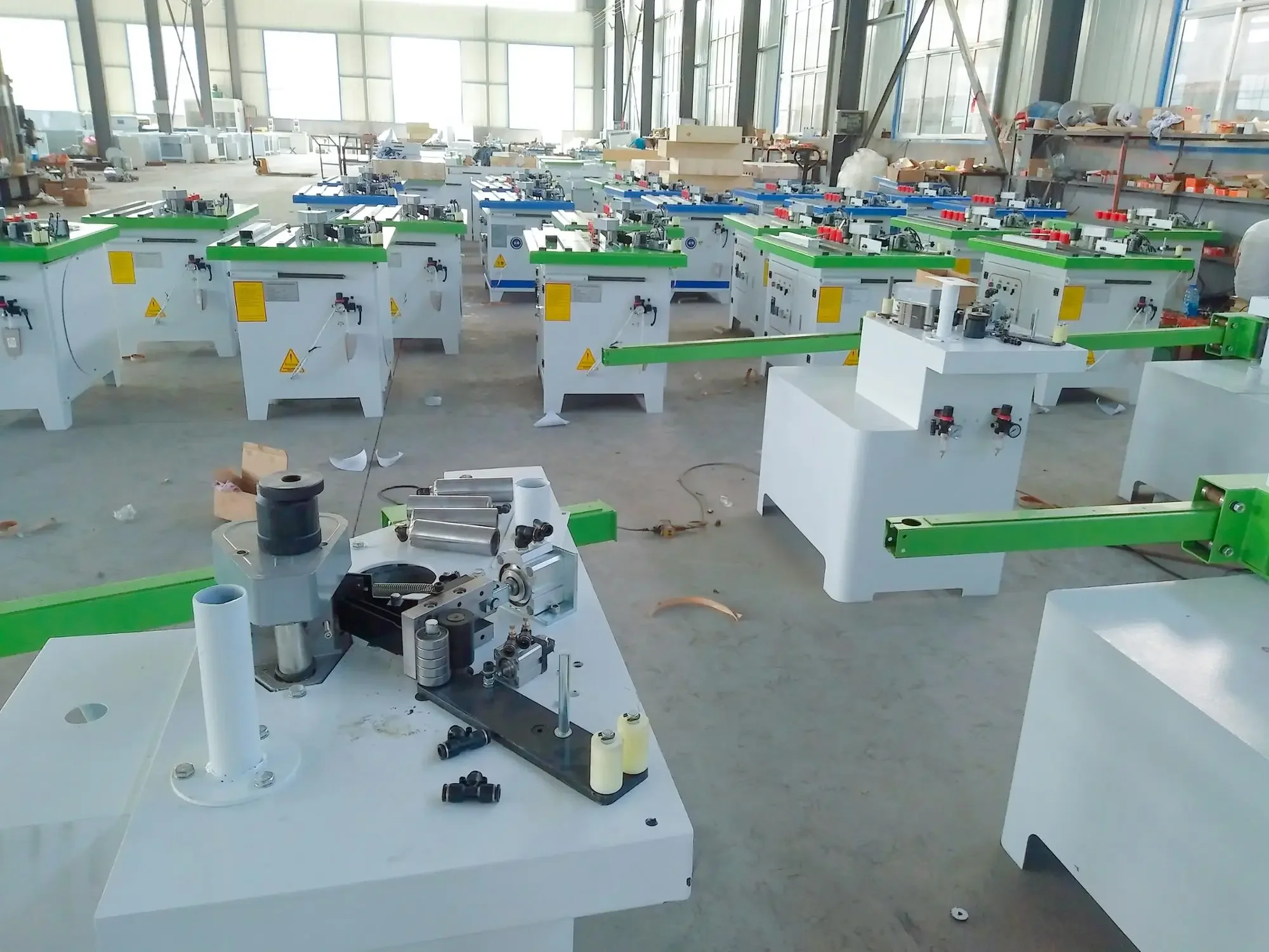 for Hot Selling Double Sided Adhesive Straight Line Curve woodworking Automatic Wood Edge Banding Machine