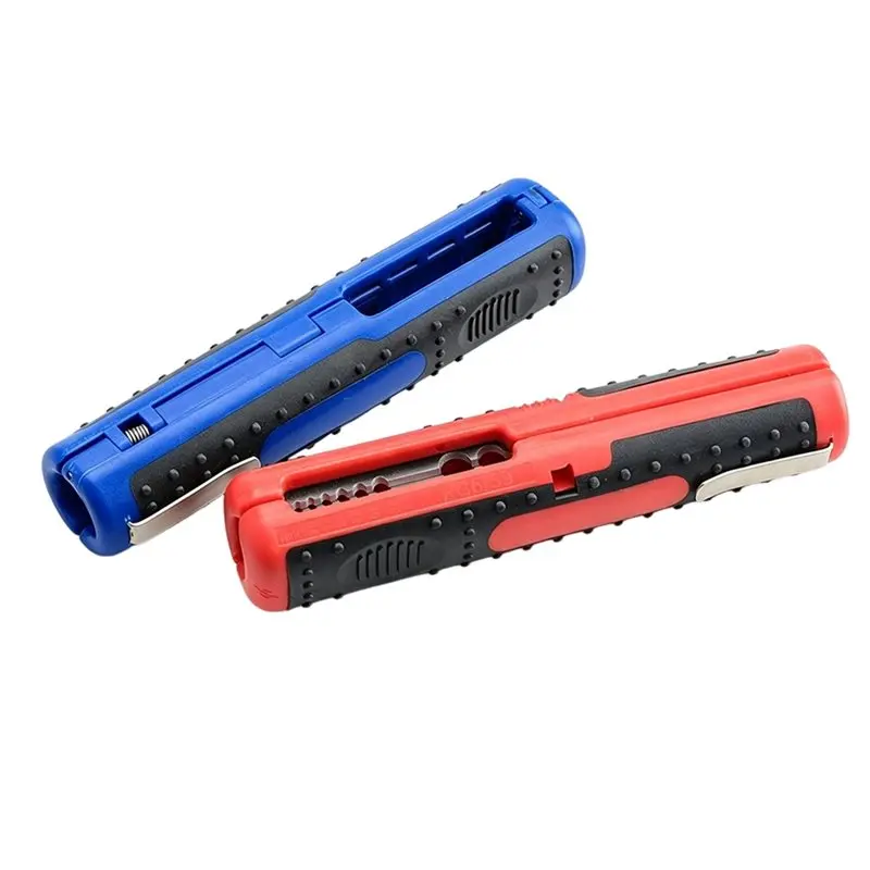 M11K-Multifunctional Wire Stripper Cutter Portable Pen Clip Design With Anti-Skid Handle For Electrical & Network Cables