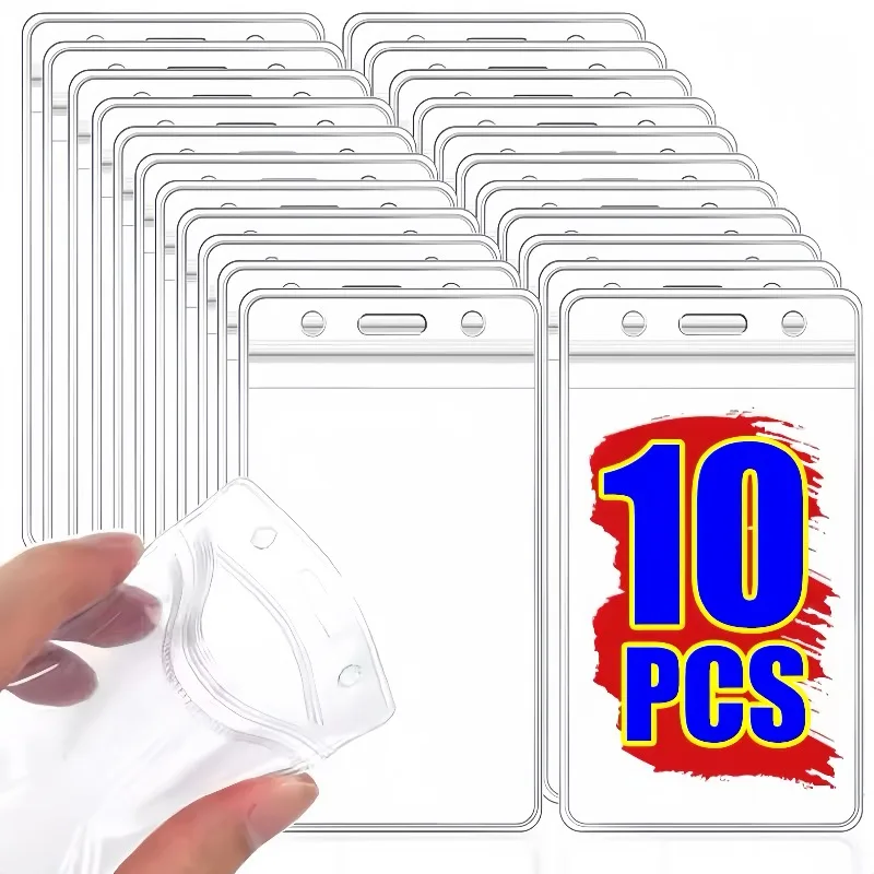 

Transparent Card Holder Waterproof Full Coverage Plastic Protector Case Bus Credit Cards Protective Cases ID Card Badge Holders