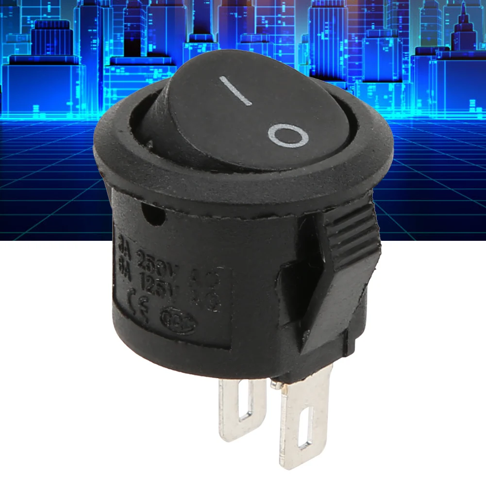 2 Pin 2 Position  Switches Rocker  Power  Small Round 2 Pin 2 Position KCD11 Industrial Control view 3