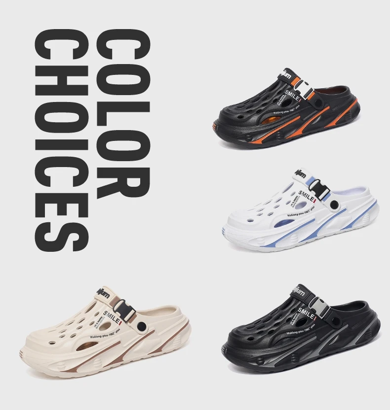 Mode herren Outdoor Sandalen Hausschuhe Strand Bequeme Clogs Weiche Rutschen Neue Männer Casual Schuhe Garten Schuhe Männliche Strand Hausschuhe – Detail 4