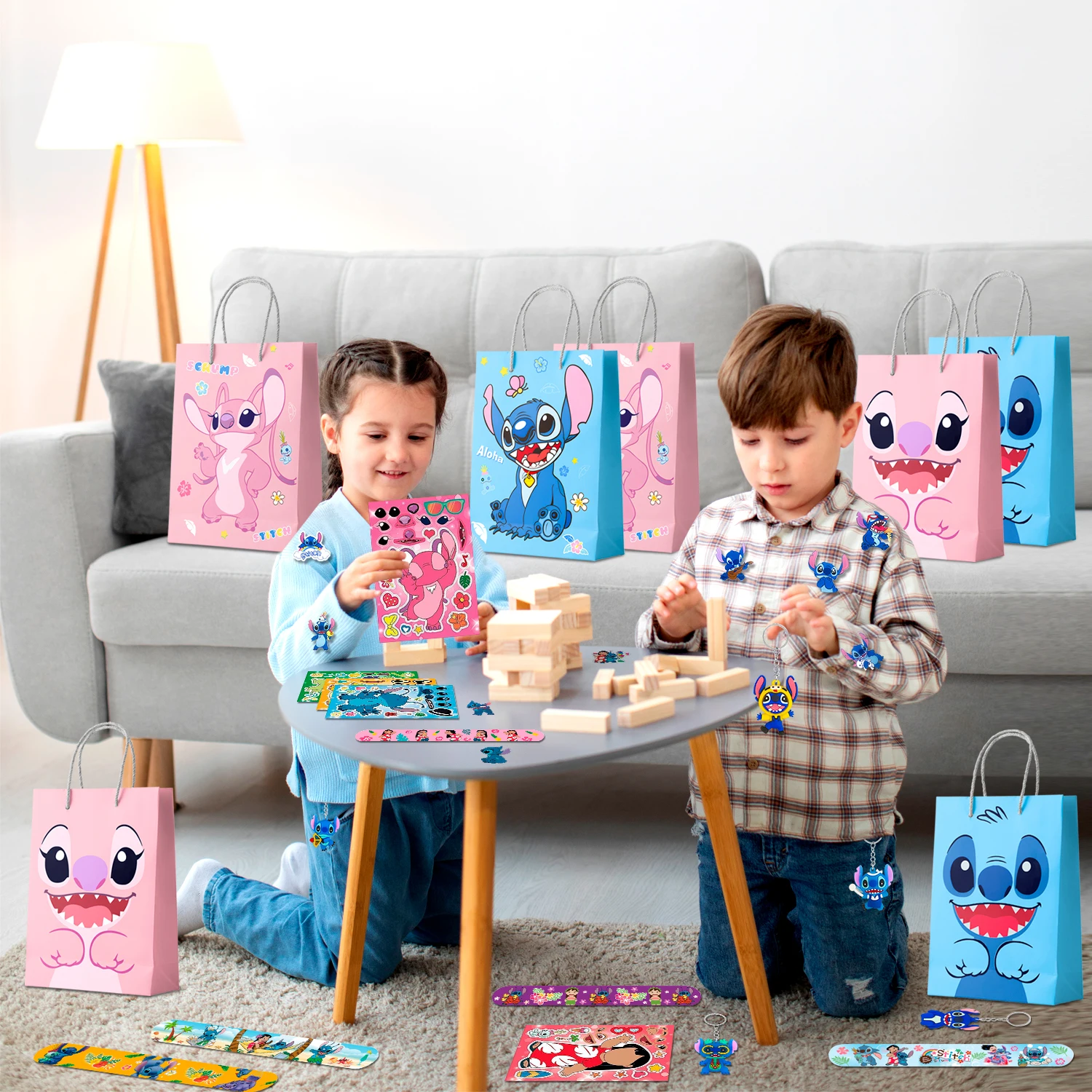 Favores de festa de aniversário de ponto, 110 peças de lembrancinhas de festa de ponto-sacos de presente de ponto chaveiro adesivos faixas de tapa etc suprimentos de festa de ponto