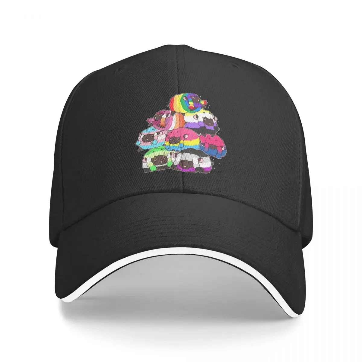 

New Sunflower Rainbow Lgbt Sheep Baseball Cap Kids Hat derby hat Thermal Visor Trucker Hats For Men Women's