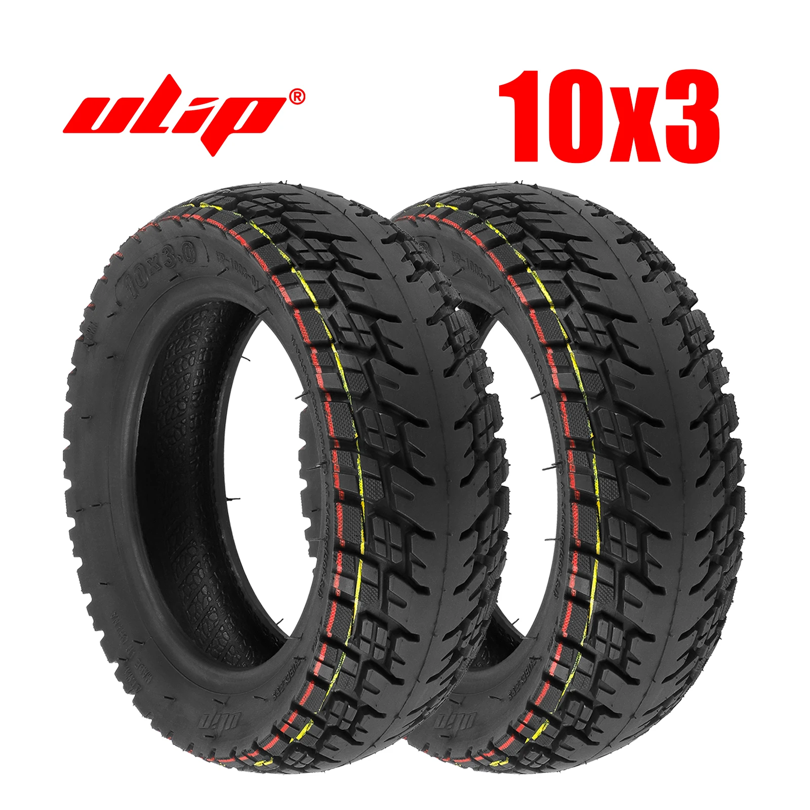 Ulip 2Pcs 10x3Inch Off-Road Tubeless Tire 255x80(80/65-6) Extra Thick Anti-skid Tire For Zero/Kaabo/Kugoo/Dualtron/Joyor Scooter