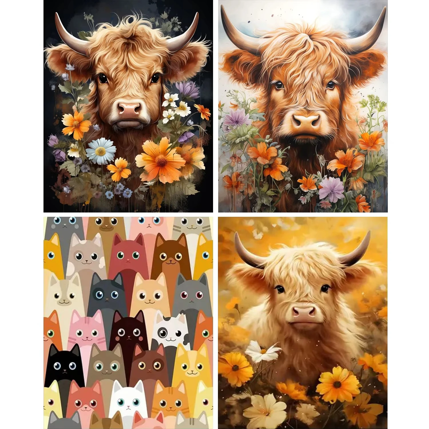 

Набор красок по номерам большого размера для взрослых, начинающих на холсте, наборы для рисования для взрослых, хобби своими руками для женщин,