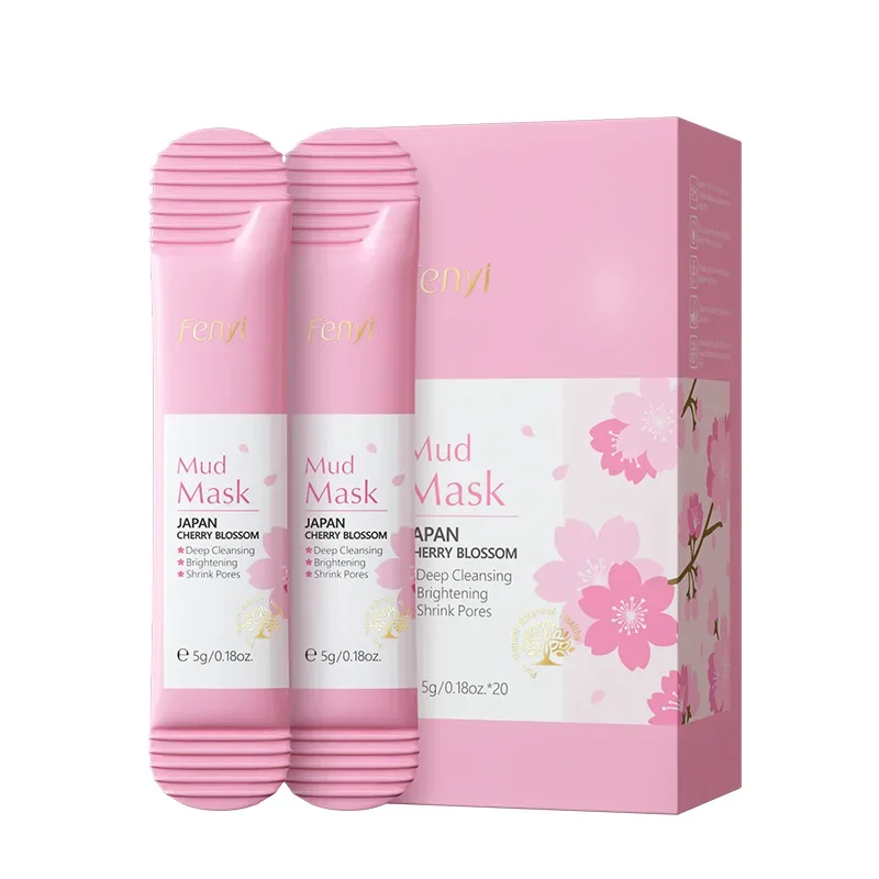 5/20PCS Sakura Sleeping Face Mask skincare Moisturizing Nourishing Hydrate Portable Facial Masks Skin Care Products