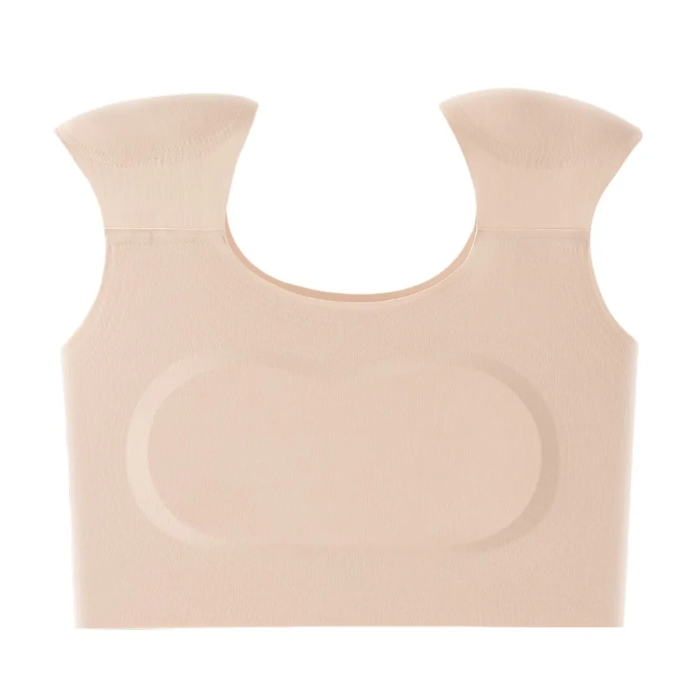 Fashion Seamless Right-angle Shoulder Bra Chest Binder Bustier Wireless Bra Invisible Lingerie Shoulder Pad Vest Girls Shapewear