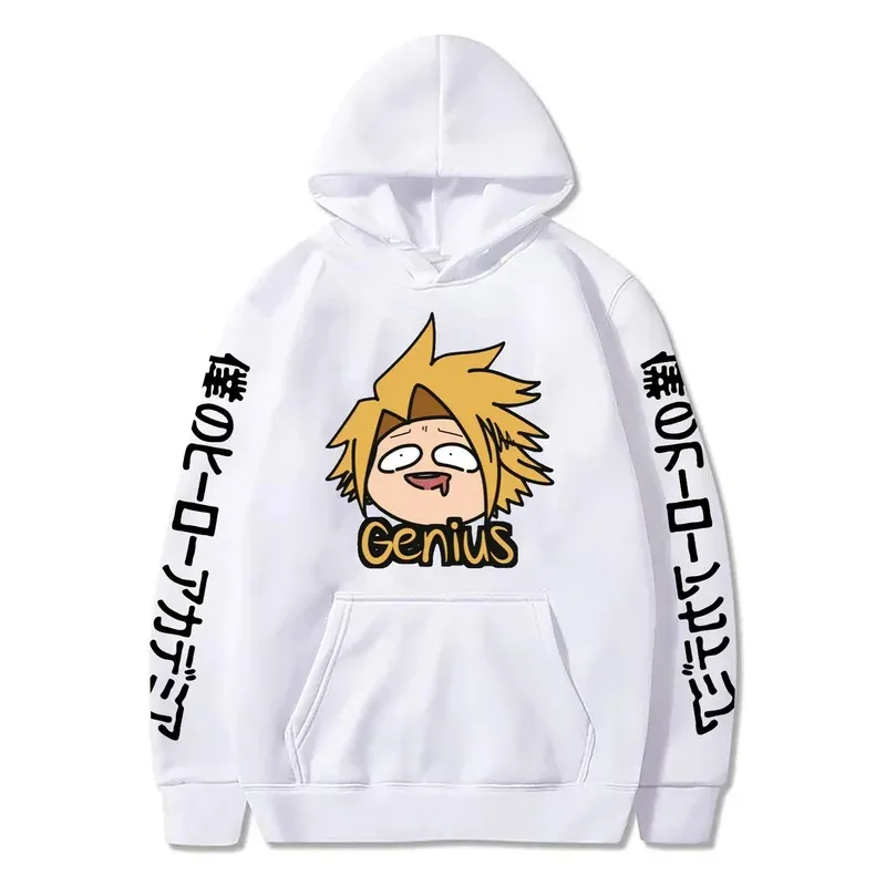 

Аниме My Hero Academia Kaminari Denki толстовки мужские зимние уличная одежда с длинными рукавами Kawaii мультфильм Boku No Hero Academia толстовки