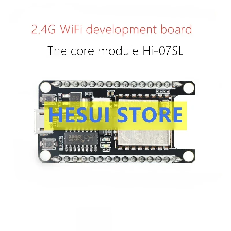 Hi-07SL-Kit 2.4G WiFi development board module is equipped with Hi3861L IPEX external antenna