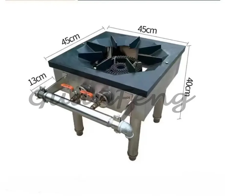 35kW Standing Single Burner Commercial Cooktop Stove, Wok Cooking Range for Commercial Kitchen