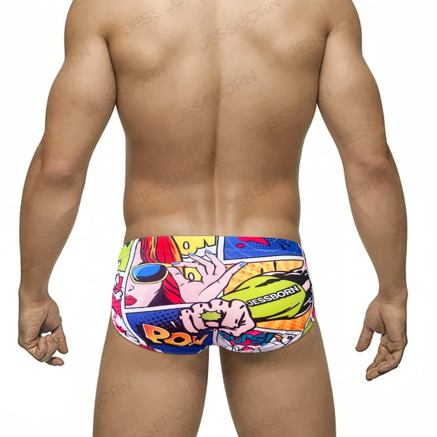 Lady Cartoon Swimwear Men Swim Wear Briefs 2024 Sexy Bikini Pouch Push Up Swimsuit Man Swimming Trunk Beach Sport Bathing Suit