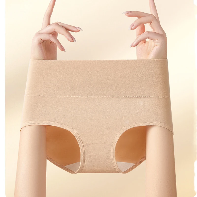 3 قطعة/المجموعة النساء سراويل عالية الخصر محدد شكل الجسم الملابس الداخلية تنفس ملخصات القطن السروال سولي اللباس الداخلي حجم كبير الملابس الداخلية النسائية