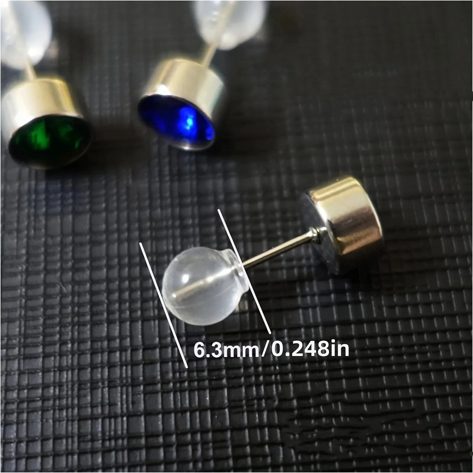 100pcs Safety Earring Back，Fit with All Type of Earrings，for DIY Making，Jewlery Making (Clear) image 4