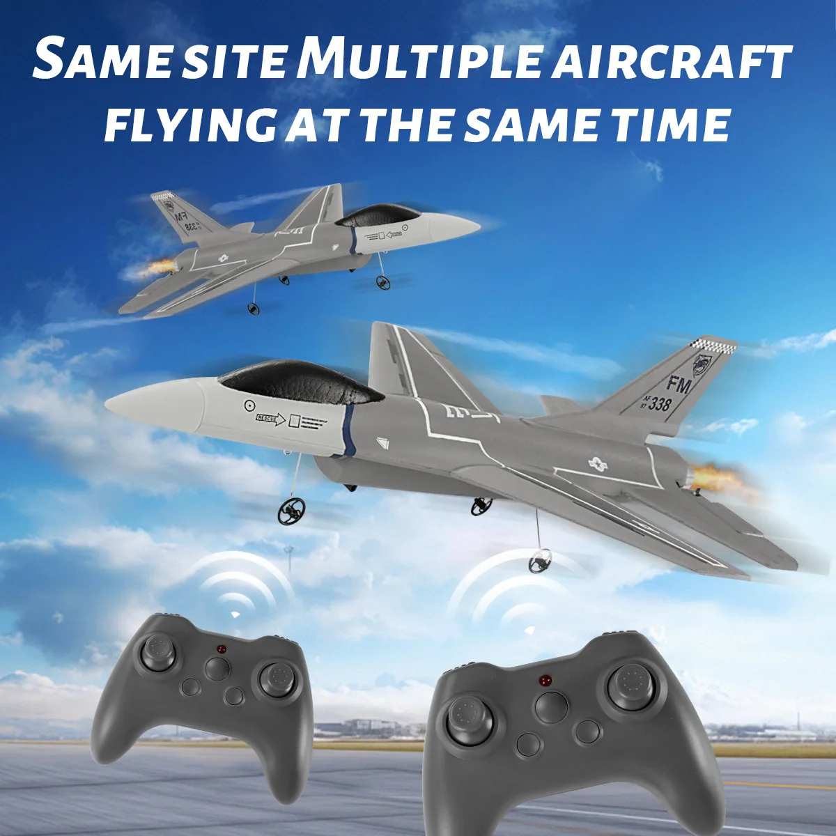 RC Plane FX8823 Three Channel F16 Fighter Fixed Wing Aircraft Model Remote Control Airplane Children's Electric Foam Flying Toys