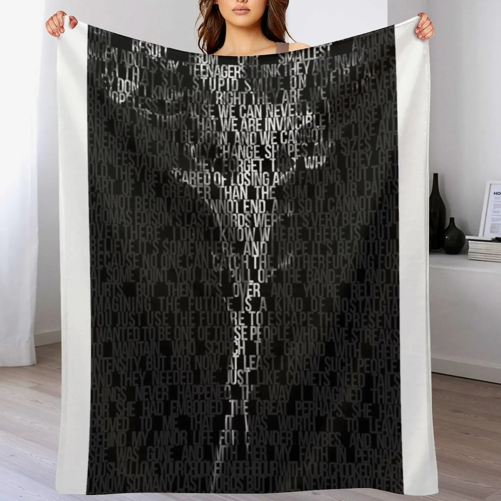 

Looking For Alaska Typography Throw Blanket Long Lasting Soft Plush Blanket for Daily Use