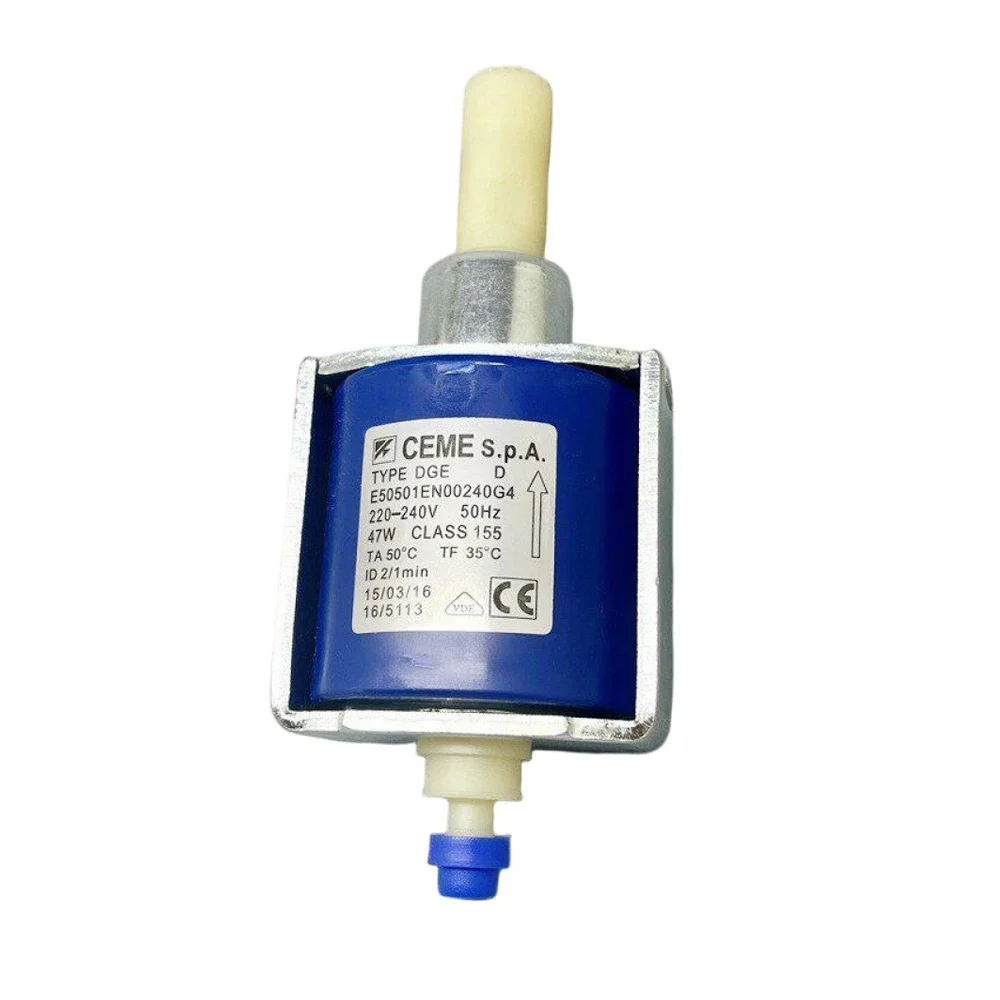 E505 Solenoid Water Pump 47W AC220-240V 50Hz 15Bar 630ml Min Intermittent for Espresso Coffee Machine Cleaner