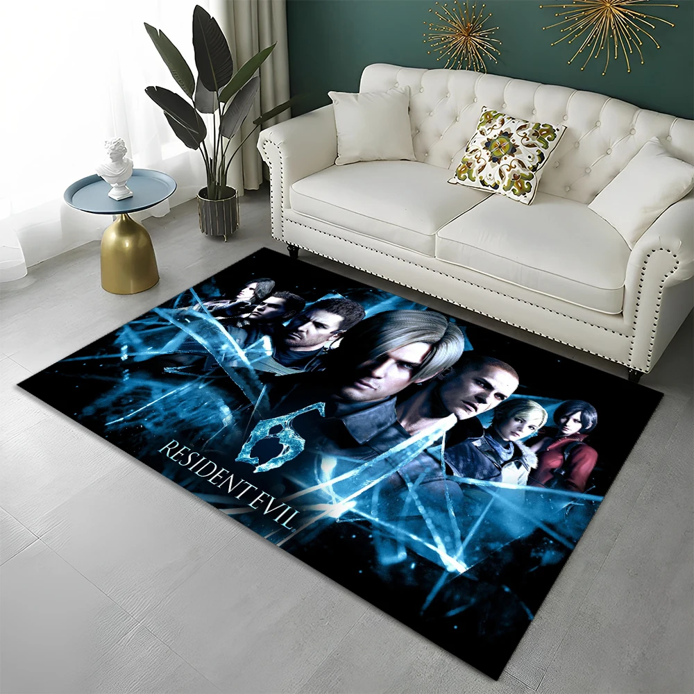 3D R-Resident Evil Gamer Games Carpet Rug for Home Living Room Bedroom Sofa Doormat Decor,kids Play Area Rug Non-slip Floor Mat