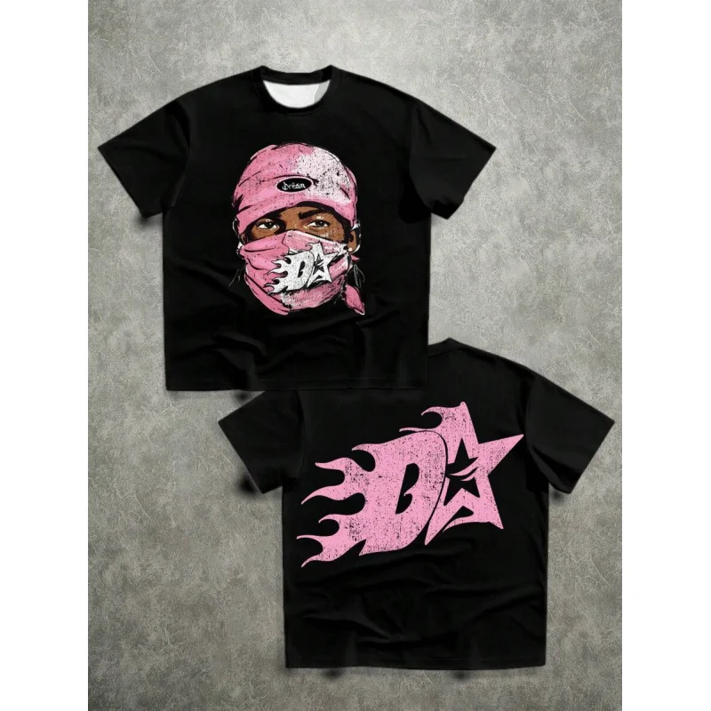 

Extra-large summer men's T-shirt, quick-drying short-sleeved T-shirt, Y2K street trend shirt