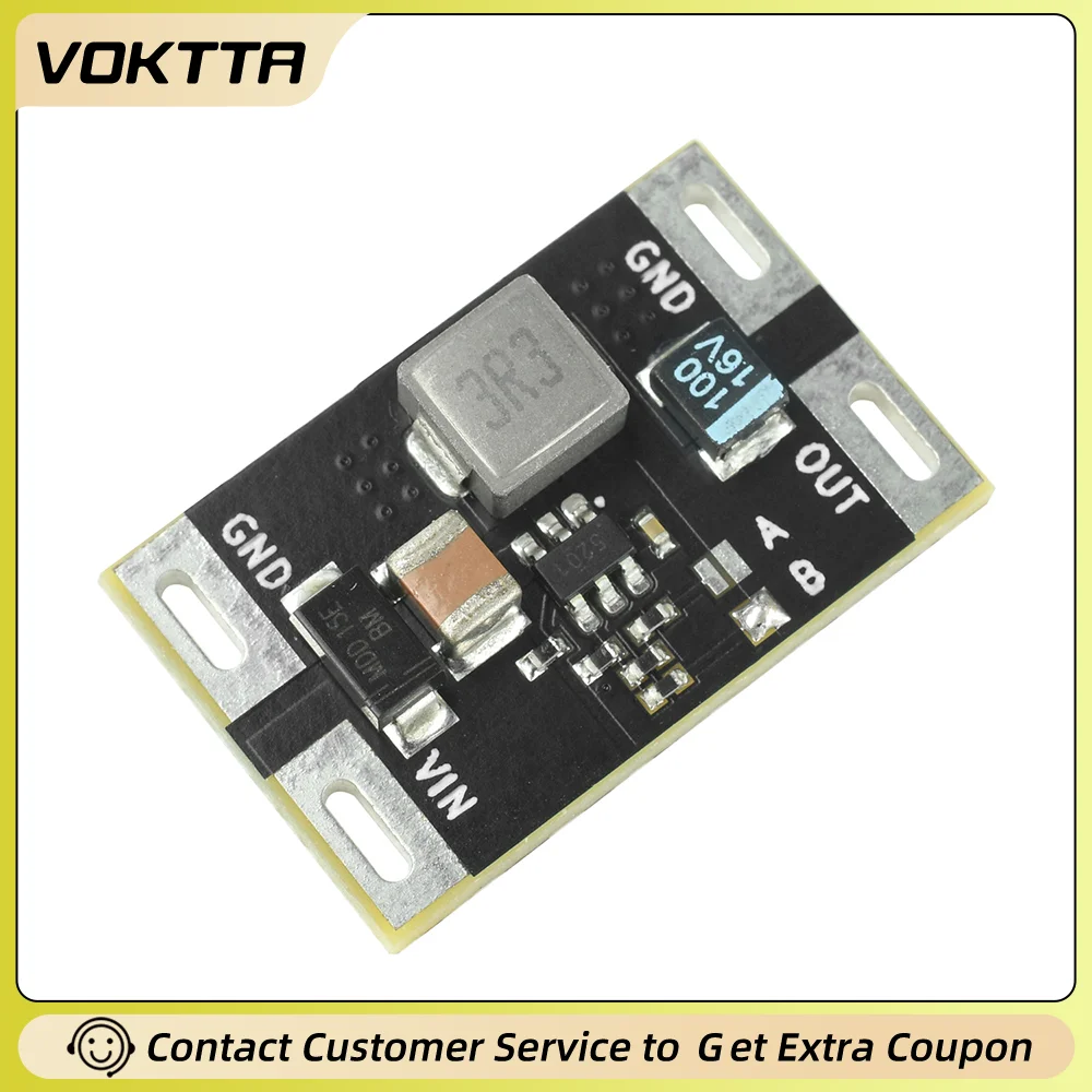 DC DC Step-down Buck Converter Module 5-16V to 3.3V 5V 5A High Current Output with TVS Protection for Industrial Electronics