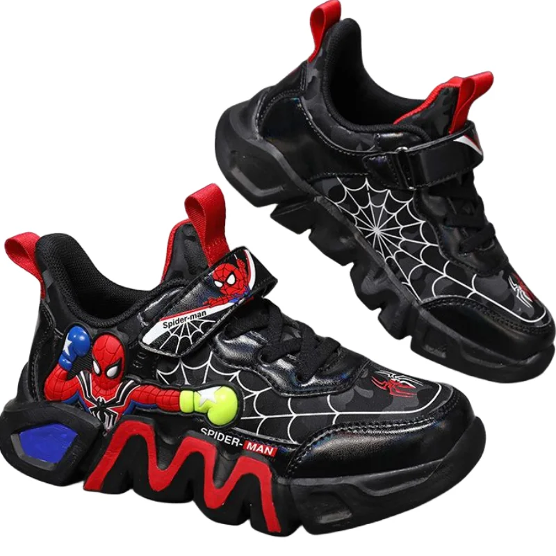 

Marvel Spider-Man Spring Children's Cartoon Anime Sneakers Medium and Large Children's Net Shoes Breathable Children's Shoes
