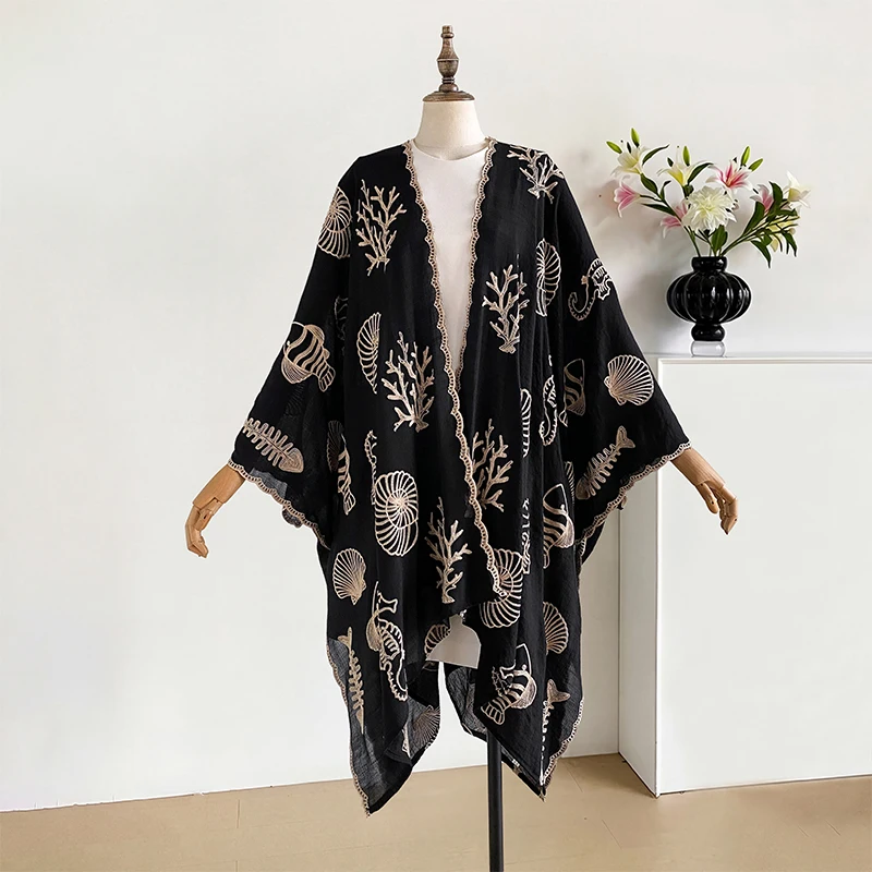 

Fashion Ethnic Jacquard Acrylic Cashmere Cape Hoodie Cloak Outerwear Big Poncho Unisex Autumn Winter Coat Travel Camping Shawl