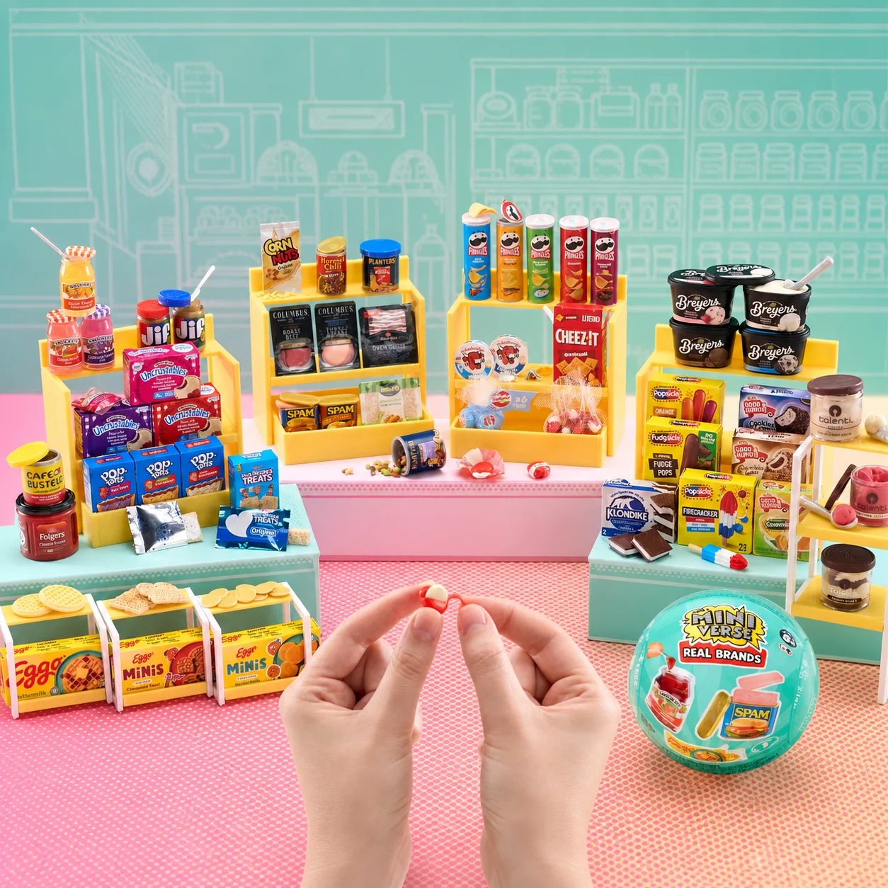 MGA Genuine Miniverse Ham Ball Blind Box Real Surprise Ball Miniverse Diy Mart Ornament Brand Ball Gift Toy Brand Mini Mart Toy